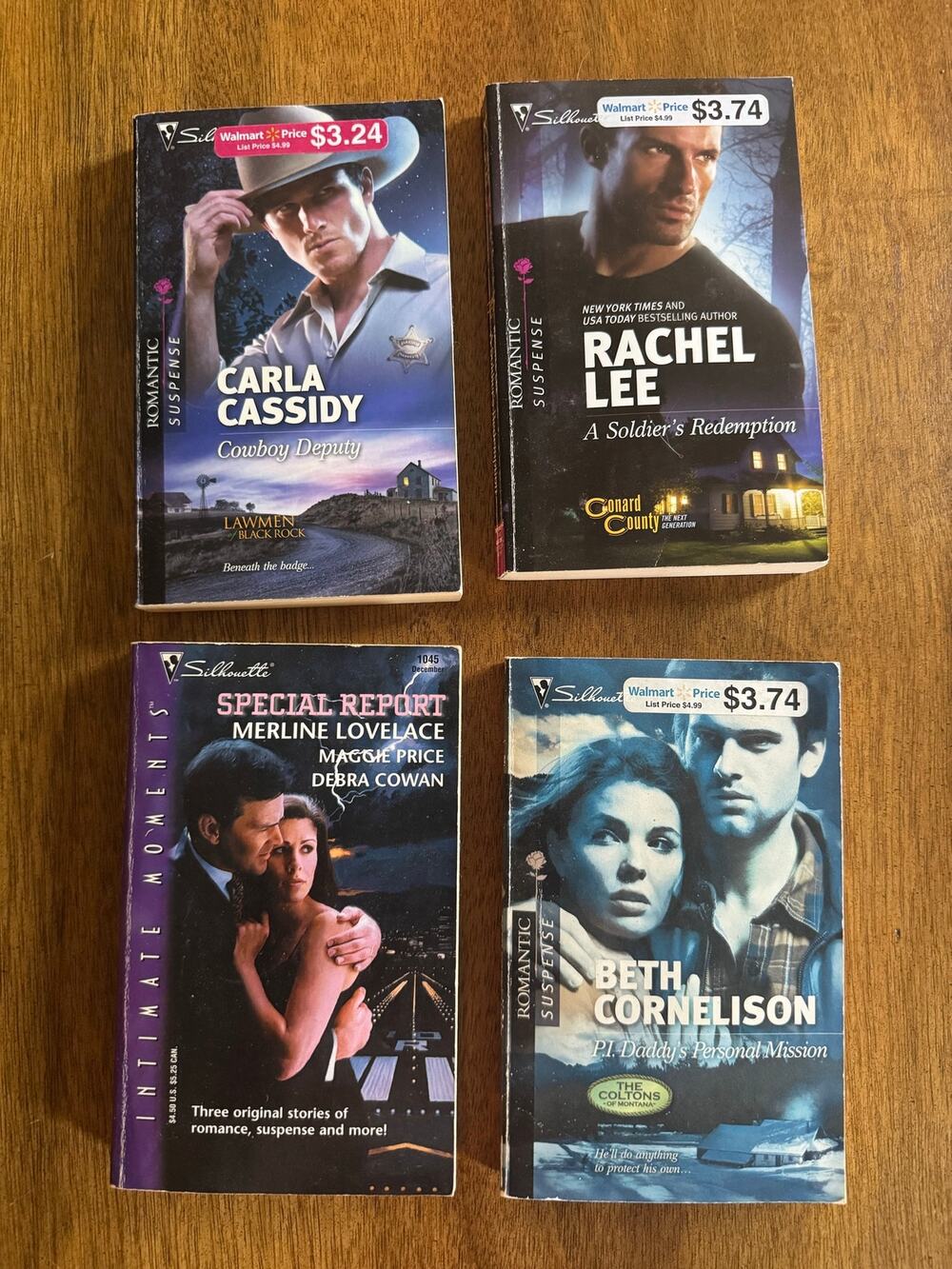 Silhouette Romantic Suspense Paperback Lot 4 Cassidy Lee Cornelison Lovelace